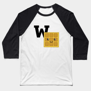 W is for Waffle Baseball T-Shirt